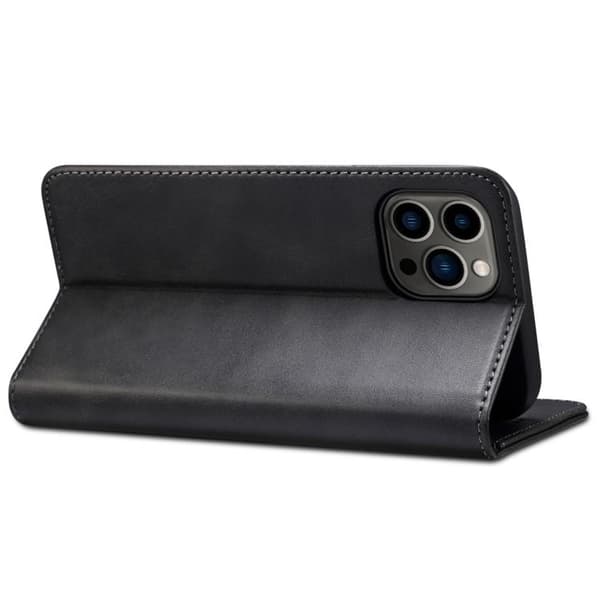 SUTENI iPhone 14 Pro Max Plånboksfodral Textured Surface - Svart Svart