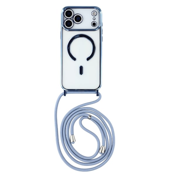 Mobilskal till iPhone 17 Pro Max MagSafe Electroplating TPU - Blå Blå