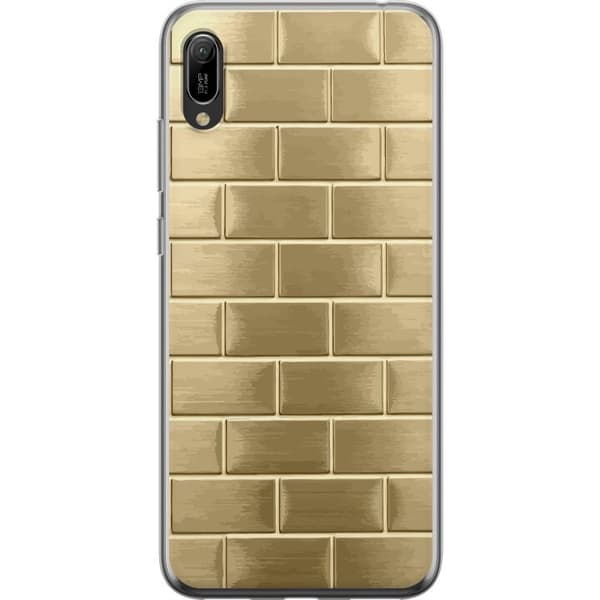 Mobilskal till Huawei Y6 Pro (2019) med Gyllene Murstenar