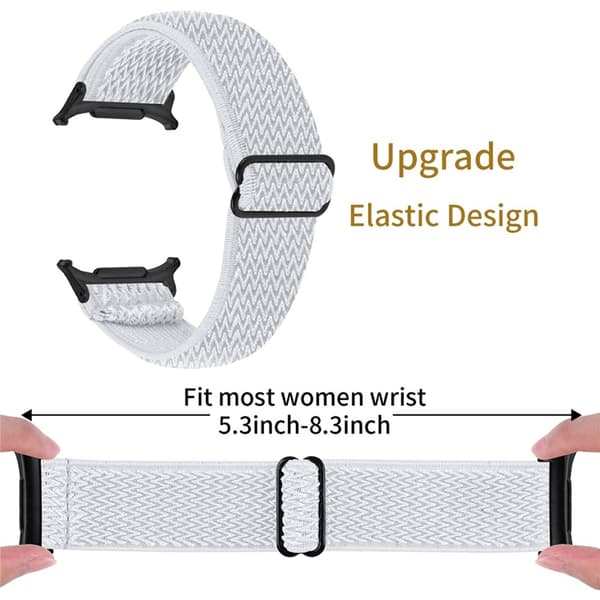 Galaxy Watch 8 (44mm/40mm)/8 Classic (46mm) Armband - Vit Vit
