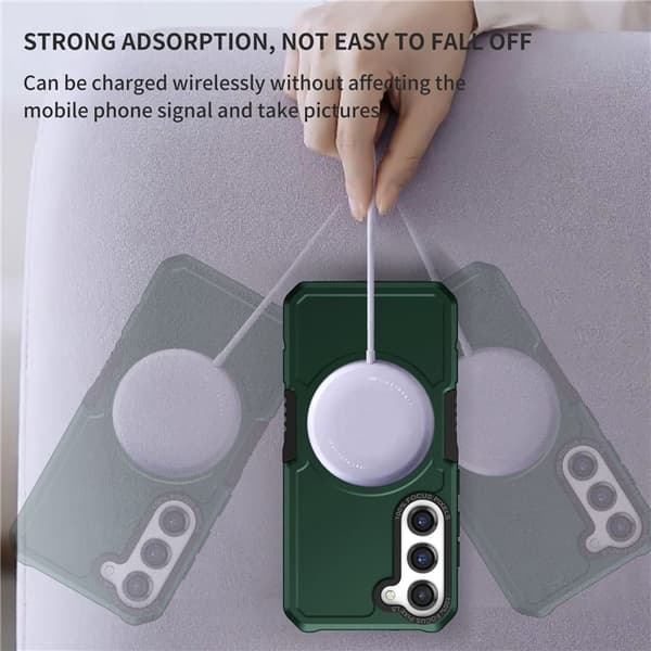 Galaxy S23 Plus Cover Magsafe Anti Drop - Grøn Grön