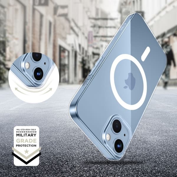 Tech-Protect Telefontaske til iPhone 13/14 Magsafe Flexair - Klar Transparent