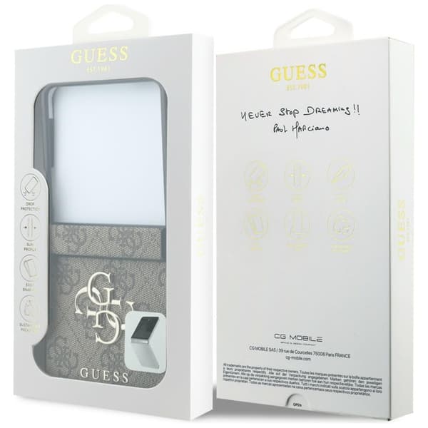 Guess Mobilskal För Galaxy Z Flip 8 MagSafe 4G Classic - Brun