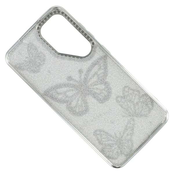 Mobilskal för Samsung Galaxy S26 TPU med rhinestones - Silver