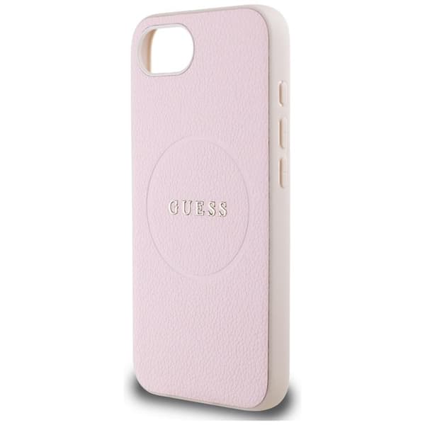 Guess Telefontaske til iPhone 16e MagSafe Kornet Ring - Lyserød Rosa