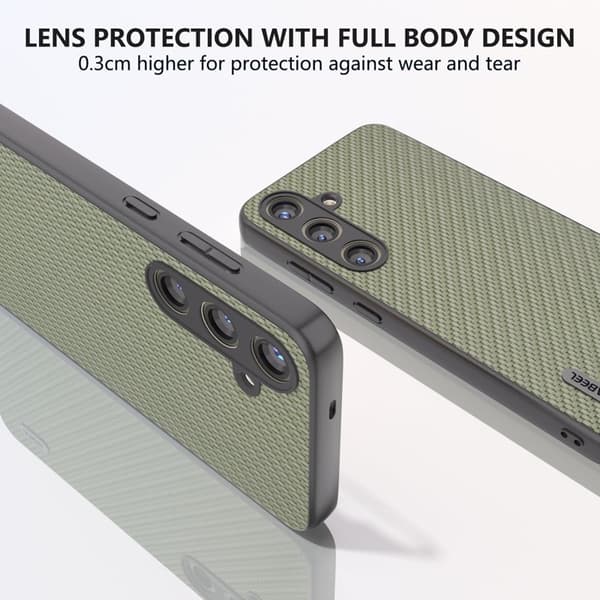 ABEEL Mobilskal till Samsung Galaxy S24+ Shockproof Carbonfiber Grön