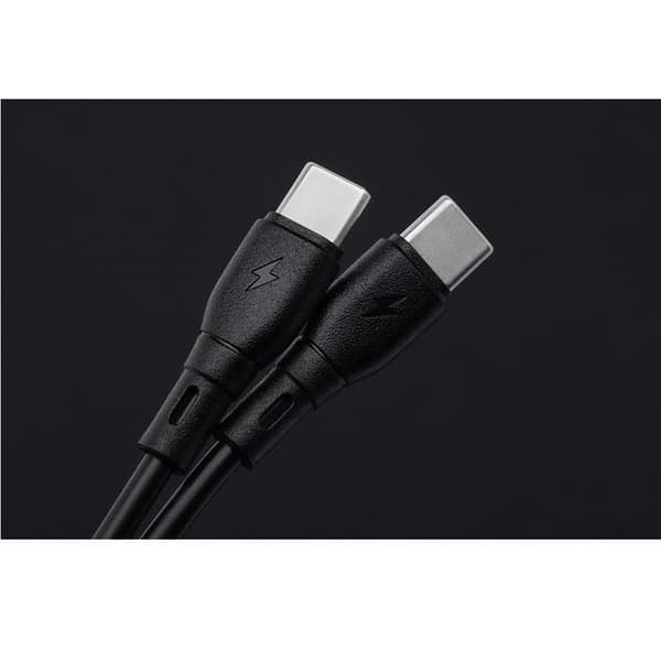 Blue Star USB-C - USB-C 3A 60W Kabel 2m ECO - Svart Svart