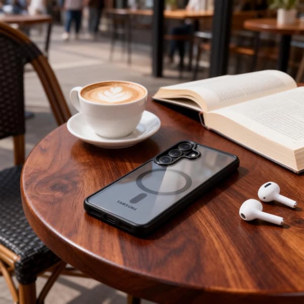 Tech-Protect Mobilcover Til Galaxy S26 Plus Magsafe Magmat - Sort/Klar Svart