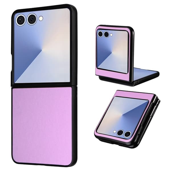 Mobilskal till Galaxy Z Flip7 PU Läder Protective - Lila Lila