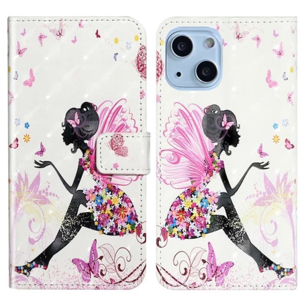 iPhone 14 Pung Taske Folio Flip - Pige