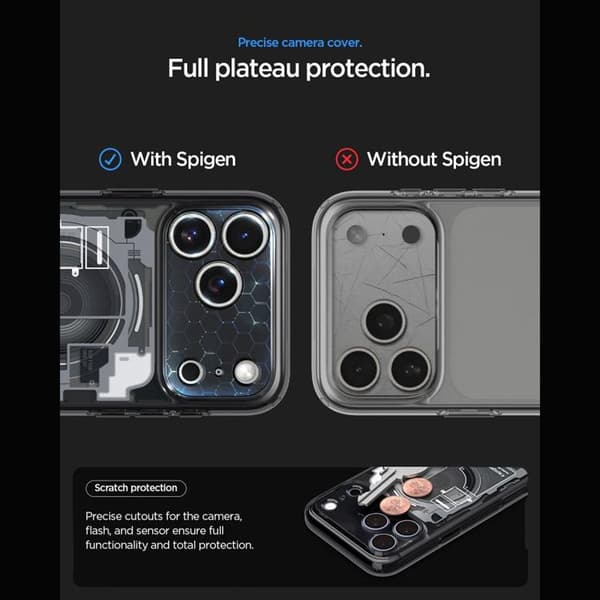 Spigen Mobilskal För iPhone 18 Pro/17 Pro Magsafe Ultra Hybrid Zero One - Svart