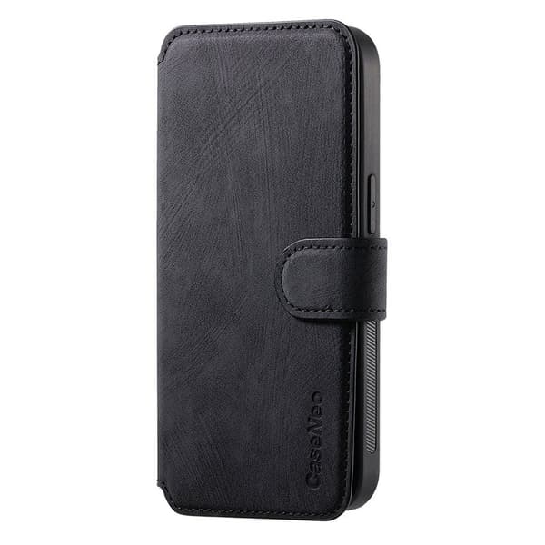 CASENEO iPhone XS Max Plånboksfodral Konstläder - Svart