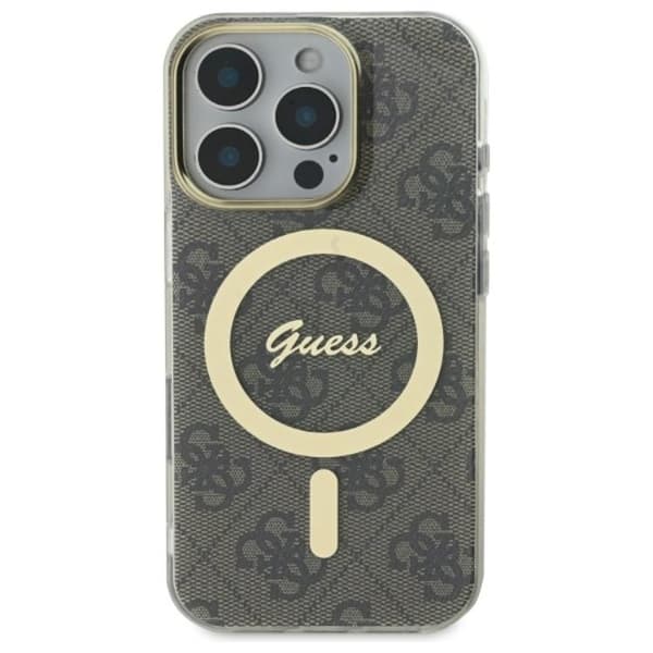Guess Mobilskal till iPhone 16 Pro MagSafe IML 4G - Brun Brun