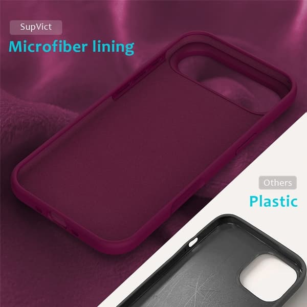 Mobilskal till iPhone Air Liquid Silikon - Vinröd Vinröd