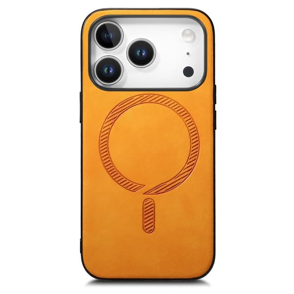 Mobilskal till iPhone 17 Pro MagSafe Skin-touch - Gul Gul