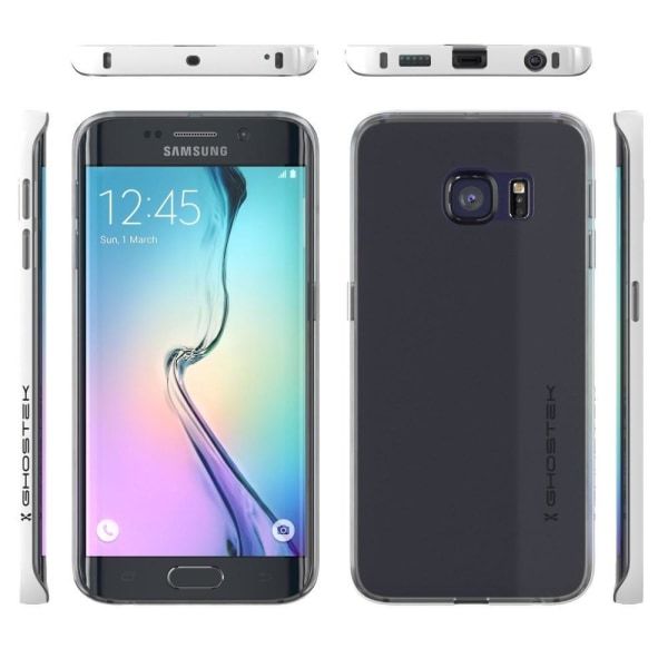 Ghostek viittakuori Samsung Galaxy S6 Edge -puhelimelle - hopea Silver