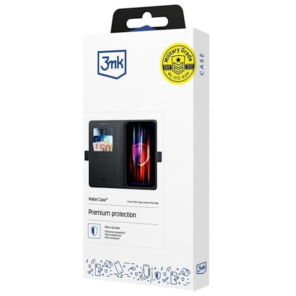 3MK iPhone 17 Pro Max Plånboksfodral - Svart Svart
