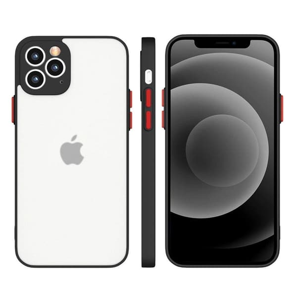 Mobilskal till Galaxy S21 Plus Translucent Milky - Svart Black