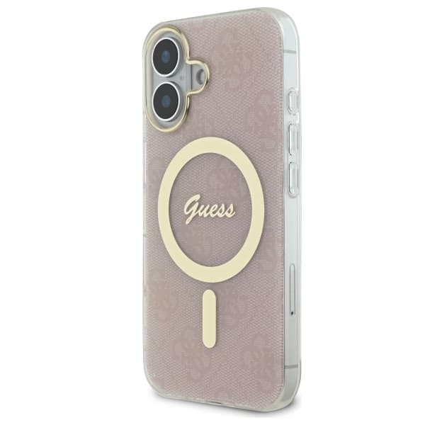 Guess telefontaske til iPhone 16 MagSafe IML 4G - Lyserød Rosa