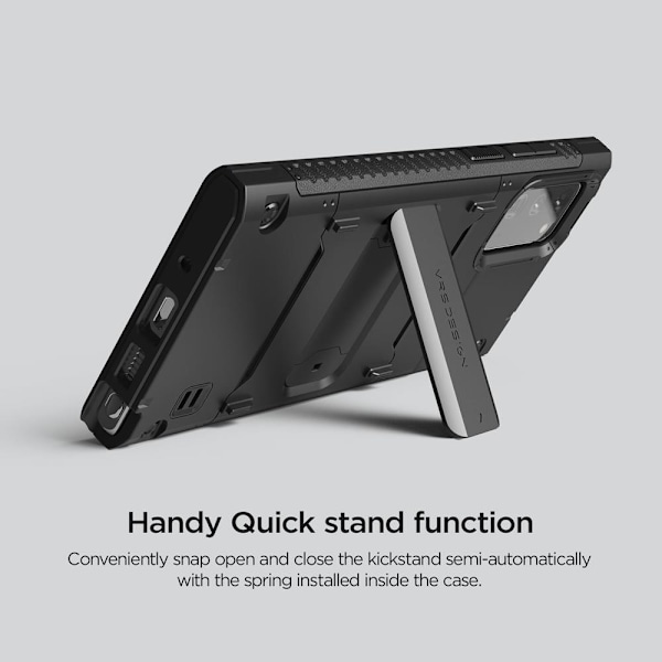 VRS DESIGN Damda QuickStand Skal Galaxy Note 20 - Svart Svart