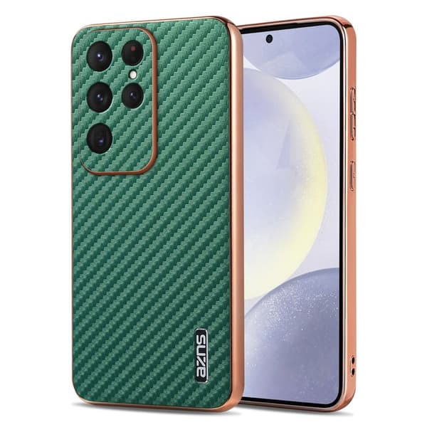AZNS Mobilskal för Samsung Galaxy S26 Ultra PU + TPU - Grön