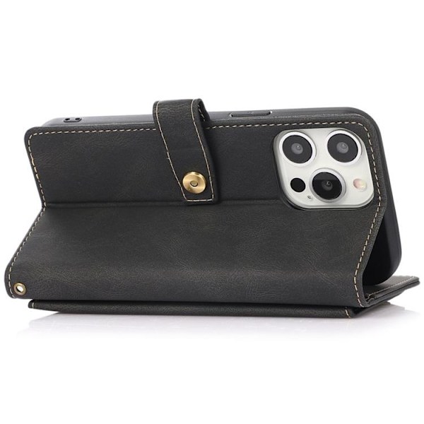 iPhone 14 Pro Plånboksfodral Flip - Svart Black