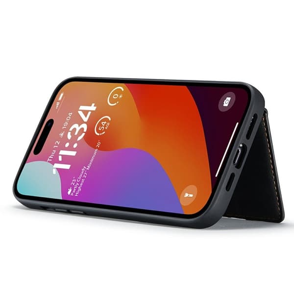 JEEHOOD Mobilskal till iPhone 15 Pro Plast - Svart