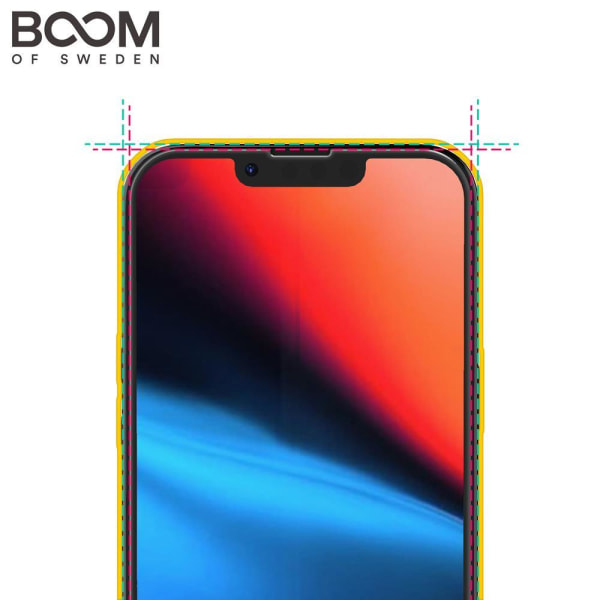 BOOM iPhone 13 Pro Max Curved Härdat Glas Skärmskydd