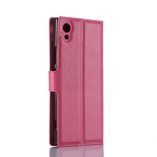 Litchi Plånboksfodral till Sony Xperia XA1 - Magenta