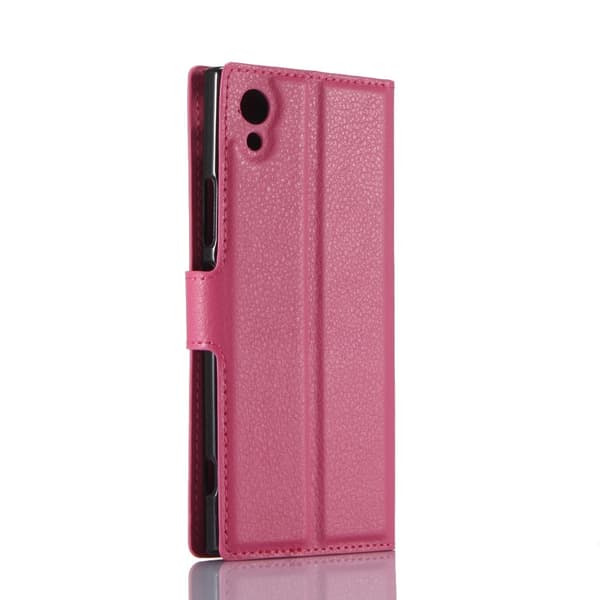 Litchi pungetui til Sony Xperia XA1 - Magenta Rosa