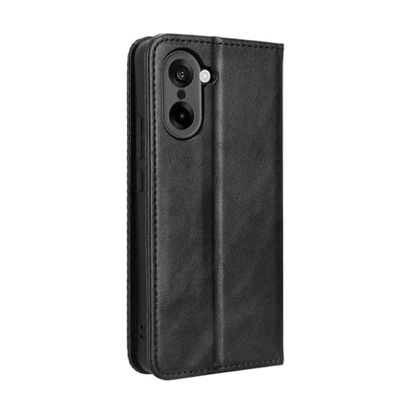 OnePlus Nord CE5 5G Plånboksfodral Retro Texture Konstläder Svart