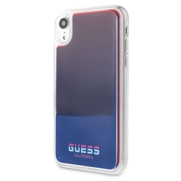 Guess skal iPhone Xr California Glow in the dark Röd Röd