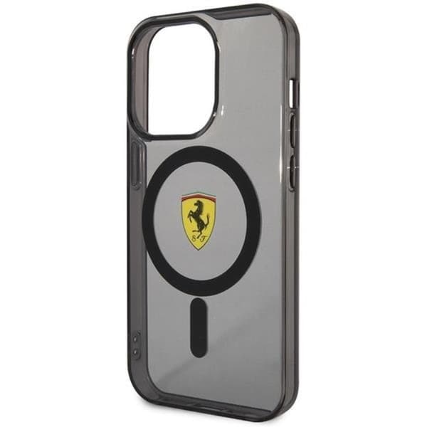 Ferrari iPhone 14 Pro Max Mobilskal Magsafe Translucent - Sort Black