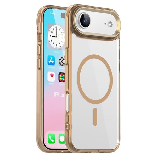 Mobilskal till iPhone Air MagSafe TPU+PC Transparent - Guld Guld