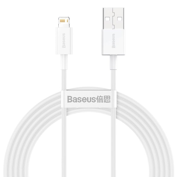 Baseus Superior USB-Lightning-kaapeli 2 m - valkoinen
