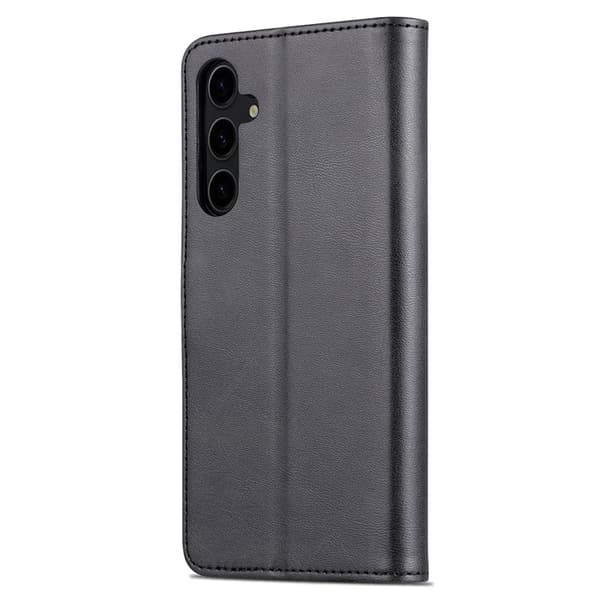 AZNS Samsung Galaxy S24 FE Plånboksfodral Konstläder - Svart