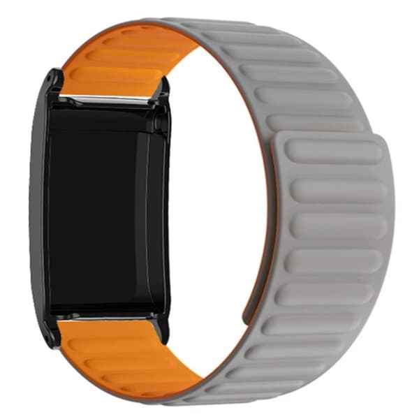 Whoop 4.0 Armband Magnetic Silikon - Grå/Orange