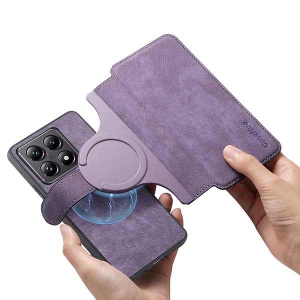 CASENEO Xiaomi 14T Plånboksfodral Konstläder - Lila