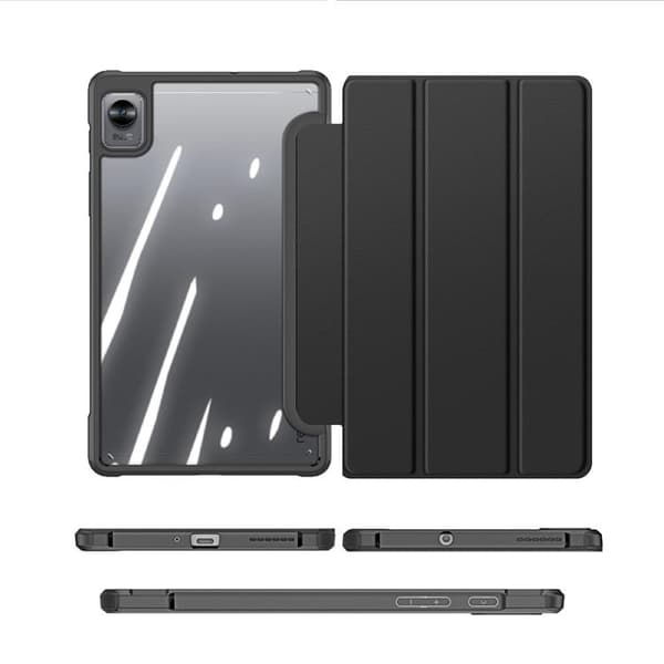 Dux Ducis Realme Pad Mini Taske Toby Armored Flip Smart - Sort Black