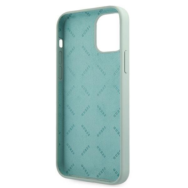 Guess Case iPhone 12 mini Silikone Vintage - Blå / Fuschia Blue