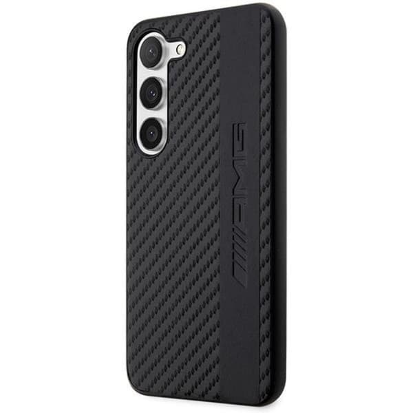 AMG Galaxy S23 Plus Skal Carbon Stripe & Embossed - Sort Black