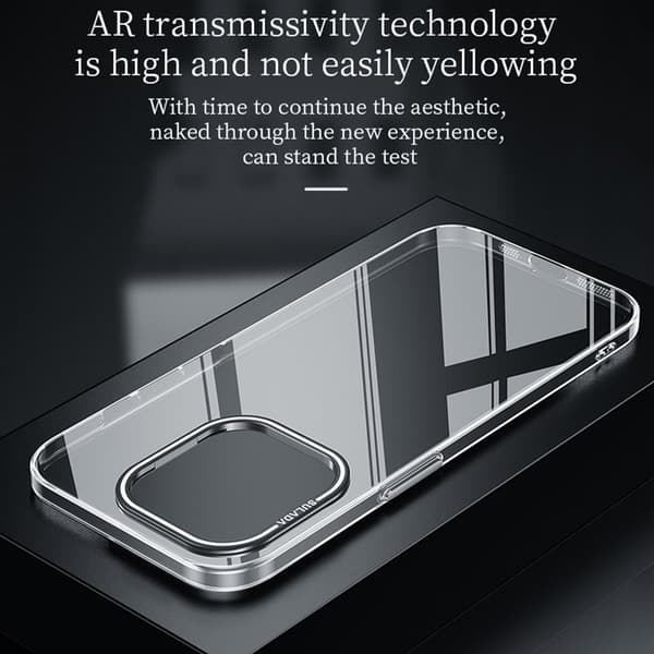 SULADA Mobilskal till iPhone 14 Pro Max Transparent TPU+PC - Svart