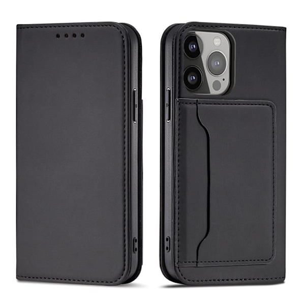 Galaxy S23 Ultra Plånboksfodral Magnet Flip - Svart Svart