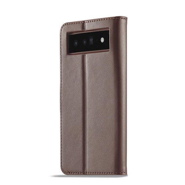 LC.IMEEKE Google Pixel 6 Pro Plånboksfodral Konstläder - Brun