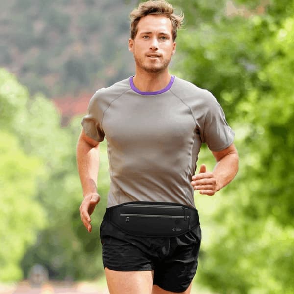 Tech-Protect M7 Universal Sport Taljetaske - Sort Svart