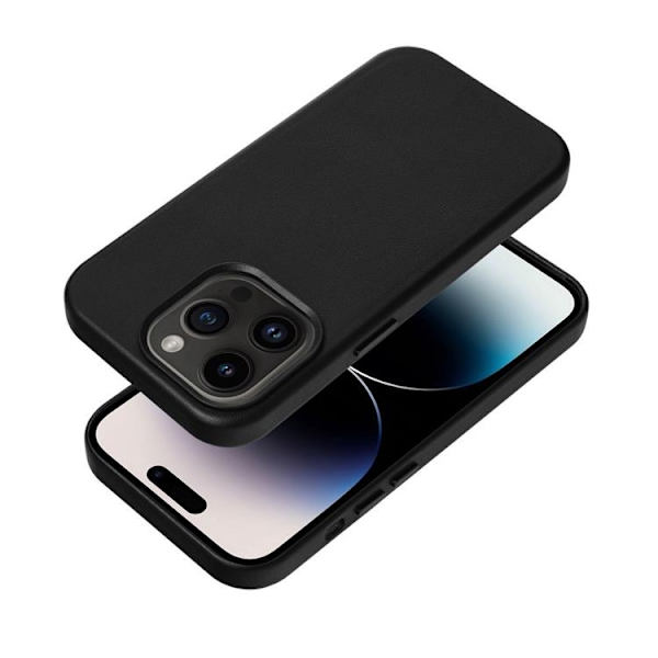 Mobilskal till Galaxy S25 Magsafe Läder - Svart Black