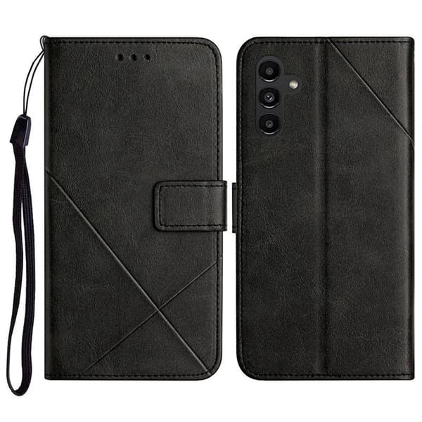 Plånboksfodral för Samsung Galaxy S26 Plus Konstläder med handledsrem - Svart