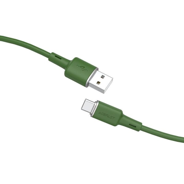 Acefast USB-A–USB-C-kaapeli 1,2 m - vihreä