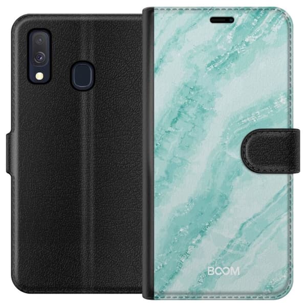 Pungcover til Samsung Galaxy A40 med Mint Marble