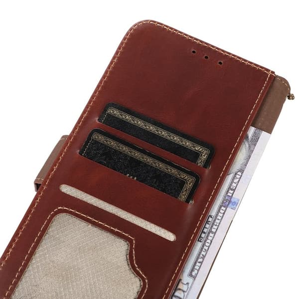 Samsung Galaxy S26 / S26 Pro Plånboksfodral RFID Skydd Äkta Läder - Brun